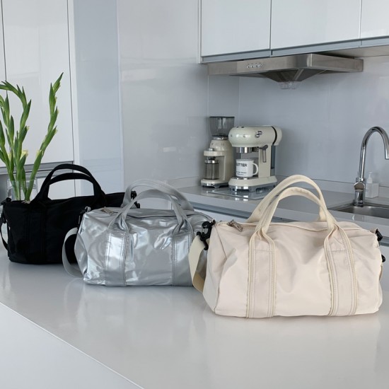 Korean style casual trendy women's fashion large capacity luggage bag 2025 new nylon water-repellent women's crossbody bag