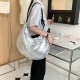 Niche Original Summer Pleated Drawstring Armpit Bag Lazy Style Casual Nylon Large Capacity Tote Shoulder Bag