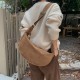 Retro Japanese and Korean style corduroy new bag, fashionable, casual, simple and versatile crescent crossbody bag