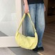 2025 New Fresh Nylon Dumpling Bag, Solid Color, Cute and Cute, Adjustable Shoulder Strap, Trendy Shoulder/Crossbody Bag