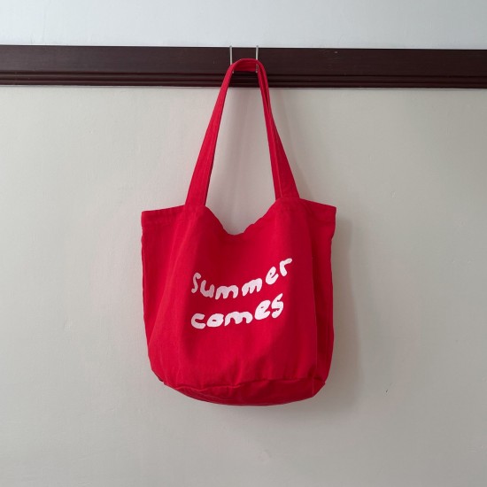 New Korean Super Popular Printed Handbag Shoulder Bag, Summer Artistic Style Women's Large Capacity Commuter Versatile Tote Bag Trendy