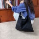 Solid Color Simple Nylon Lightweight Rope Lock Shoulder Bag Niche Trendy Brand Hong Kong Style Versatile Student Portable Armpit Bag