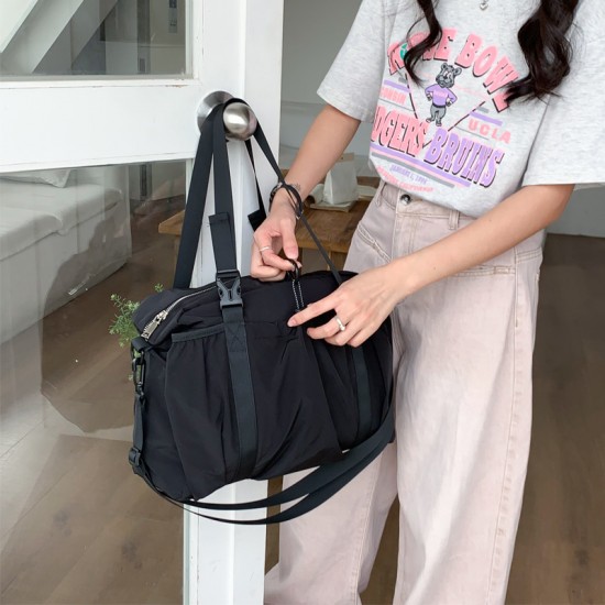 Summer Travel Commute Portable Large Capacity Bag for Women, 2025 New Retro Fashion Canvas Tote Shoulder Bag