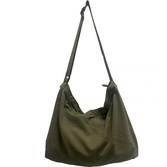 2025 New Washed Canvas Bag, Japanese and Korean Style, Simple, Artistic, Retro, Trendy, Large Capacity Women's Crossbody Bag