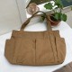 Korean style casual solid color internet celebrity trendy cloth bag, simple fashion large capacity versatile women's shoulder canvas bag
