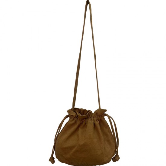 Korean Style Mini Crossbody Bag with Drawstring Fit, Harajuku Style, Casual, Cute, Artistic, Simple Bucket Bag