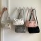 Korean style soft-surface premium commuter bag for women, 2025 new trendy fashion simple bow tote bag