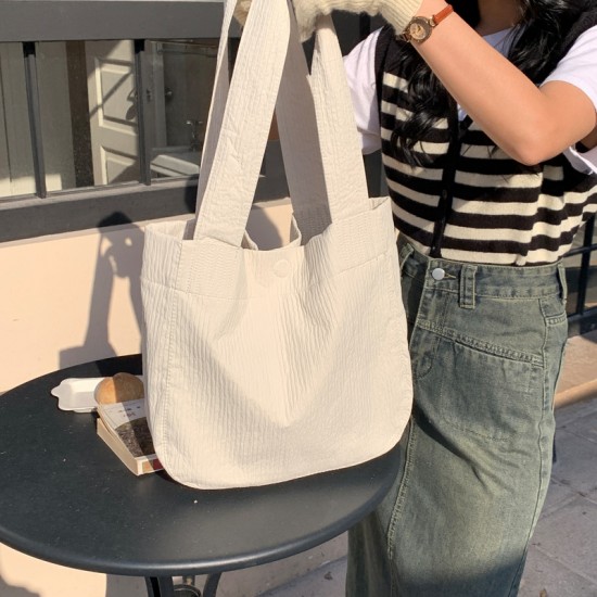 Muye Korean Selection ~ Large Capacity Tote Bag, Casual New Style, Korean Chic, Personalized Fashion Shopping Shoulder Bag