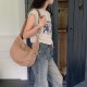 Korean style ins heavy wash retro canvas bag, fashionable casual versatile tote bag, relaxed large capacity crossbody bag