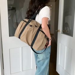 Summer Travel Commute Portable Large Capacity Bag for Women, 2025 New Retro Fashion Canvas Tote Shoulder Bag