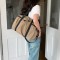 Summer Travel Commute Portable Large Capacity Bag for Women, 2025 New Retro Fashion Canvas Tote Shoulder Bag