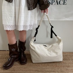 New Korean Style Trendy Polka Dot Fashionable Versatile Shoulder Bag, Sporty College Style, Lightweight and Portable Crossbody Casual Women's Bag