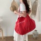 Spring and summer style women's versatile shoulder bag, large capacity letter print canvas bag, casual and simple shopping tote bag