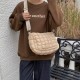 Autumn/Winter New Down Material Bag for Women Fashion Large Capacity Simple Diamond Pattern Casual Crossbody Bag