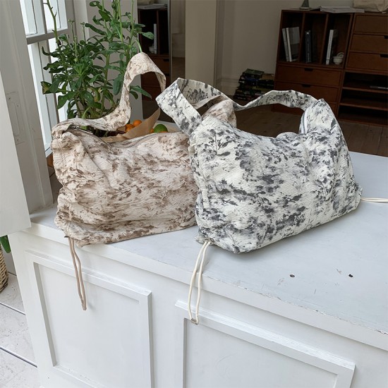 2025 spring/summer new nylon cloth bag with textured niche design, casual, popular fashion, versatile shoulder bag