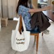 New Korean Super Popular Printed Handbag Shoulder Bag, Summer Artistic Style Women's Large Capacity Commuter Versatile Tote Bag Trendy