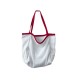 Reversible! Super popular Korean style minimalist large capacity mesh shoulder bag for women, fashionable and versatile nylon cloth bag for commuting