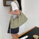 2025 new lazy style chic fashion simple large capacity striped versatile casual shopping shoulder bag