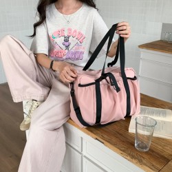 Summer Travel Commute Portable Large Capacity Bag for Women, 2025 New Retro Fashion Canvas Tote Shoulder Bag