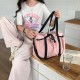 Summer Travel Commute Portable Large Capacity Bag for Women, 2025 New Retro Fashion Canvas Tote Shoulder Bag