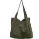 Muye Leather Goods...Korean Retro Washed Canvas Large Capacity Simple Lightweight Casual Solid Color Women's Shoulder Bag