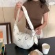 2025 Autumn/Winter New Ins Korean Style Letter Embroidery Gourd Dumpling Bag College Chic Student Tote Crossbody Bag