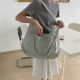 Korean Style INS Fresh Girl Dopamine Simple Large Capacity Fabric Bag Versatile Shoulder Casual Fashion Tote Bag