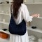 Super popular unique mesh crossbody bag, Korean style versatile practical large capacity travel shoulder strap adjustable dumpling bag for women