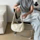 New 2025 Spring/Summer tote bag for women, large capacity, cute nylon cloth, solid color, casual and versatile crossbody bag
