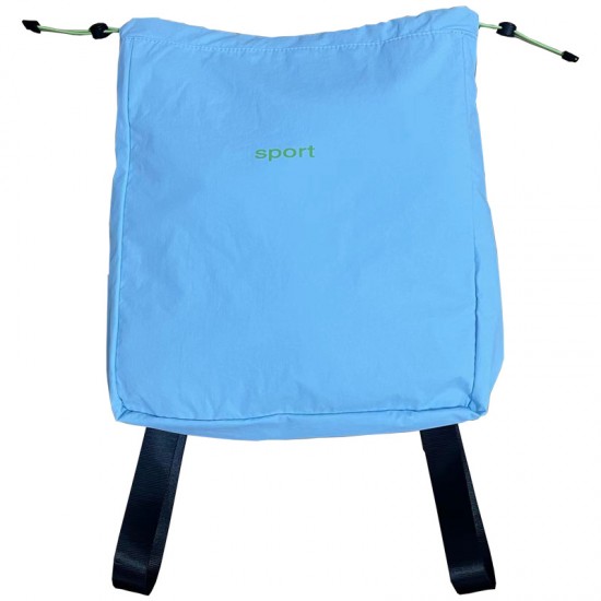 2025 new spring/summer Japanese style outdoor color-blocked drawstring backpack, commuting, casual, drawstring, lightweight, breathable travel bag