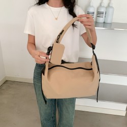 Casual sports fitness large capacity new nylon water-repellent Japanese style trendy fashion versatile women's single shoulder bag