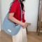 New Crossbody Denim Bag for Women Ins Simple Casual Fashion Crescent Bag Lazy Versatile Shopping Dumpling Bag