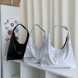 Korean Minimalist Soft and Relaxed Tote Bag, High-End Feel, Large Capacity, Casual and Fashionable Tote Shoulder Bag