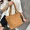 2025 New Simple, Mori Girl Style, Versatile, Large Capacity, Fashionable Washed Canvas Bag, Korean Style Women's Single Shoulder Bags