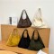 Muye Leather Goods... 2025 Spring/Summer new nylon material, new large capacity, casual dumpling shape women's bag Shoulder Bags