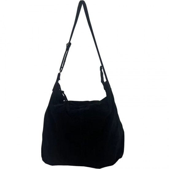 New Corduroy Japanese Style Large Capacity Artistic Mori Girl Lazy Tote Bag, Harajuku Retro Washed Fashion Crossbody Bag