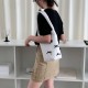 Summer New Bow Handbag Bucket Bag INS Niche Design Handbag Student Shopping Cotton Bag