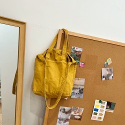 2025 New Unisex Korean Style Ins Retro Fashion Heavy Wash, Distressed, Simple Women's Handbag/Crossbody Canvas Bag