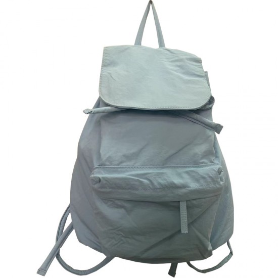 All Seasons Korean Style Double Layer Nylon Fabric Backpack Large Capacity Casual Fashionable Versatile Lightweight Drawstring Single Shoulder Bags