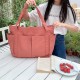 Korean style casual solid color internet celebrity trendy cloth bag, simple fashion large capacity versatile women's shoulder canvas bag