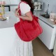 New canvas washed denim color retro embroidered letter Korean style fashion versatile lazy style ins shoulder bag