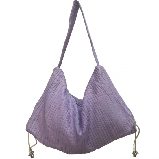 Summer new women's bag, Japanese and Korean style ins simple fashionable large capacity versatile pleated high-end shoulder bag