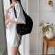 Summer new women's bag, Japanese and Korean style ins simple fashionable large capacity versatile pleated high-end shoulder bag