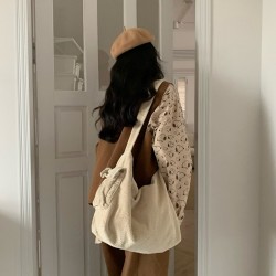 2025 A Super Popular Corduroy Bag, Autumn/Winter New Retro Casual Fashionable Simple Shoulder Bag