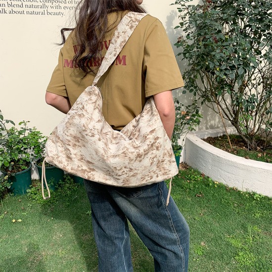 2025 spring/summer new nylon cloth bag with textured niche design, casual, popular fashion, versatile shoulder bag