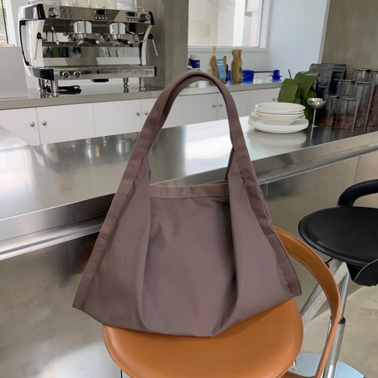 Muye Leather Goods... 2025 Spring/Summer new nylon material, new large capacity, casual dumpling shape women's bag Shoulder Bags
