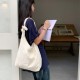 2025 Autumn/Winter Simple Korean Style INS Versatile Fashionable Sweet Shoulder Bag, Knotted Solid Color Underarm Student Crossbody Bag