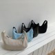 Japanese style simple lightweight casual nylon cloth bag, large capacity spring/summer dumpling bag, fashionable and versatile women's crossbody bag