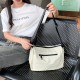 Casual Simple Waterproof Leather Pillow Bag Ins Fashion Trendy Korean Style Textured Large Capacity Versatile Crossbody Bag