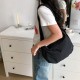 2025 Spring/Summer new workwear saddle bag, casual, literary, daily versatile large capacity wide shoulder strap crossbody bag